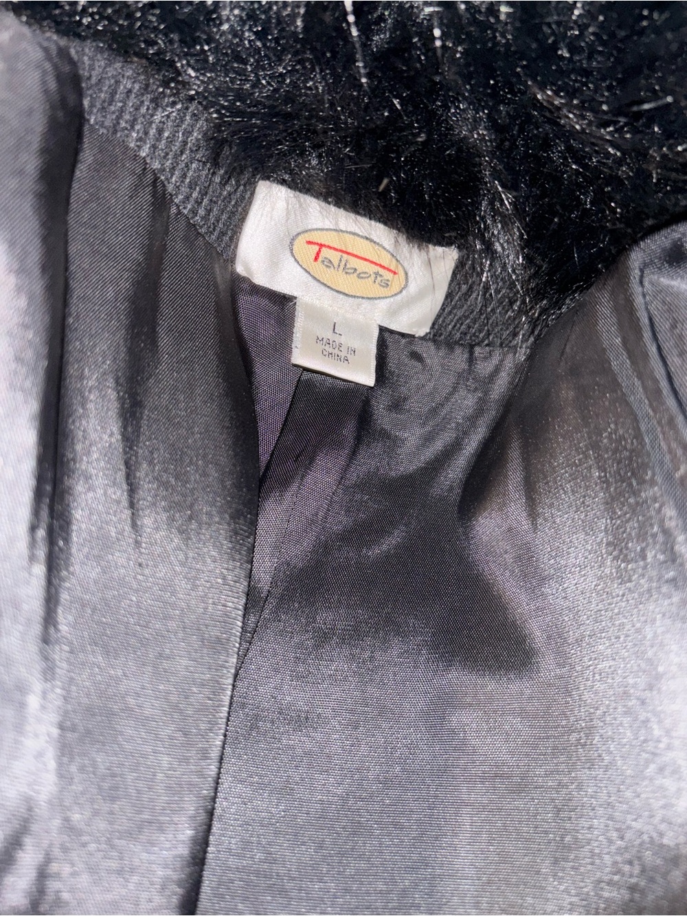 ❄️TALBOTS❄️WOOL DOUBLE BREASTED TRENCH❄️FUR COLLAR/CUFFS - Picture 6 of 11